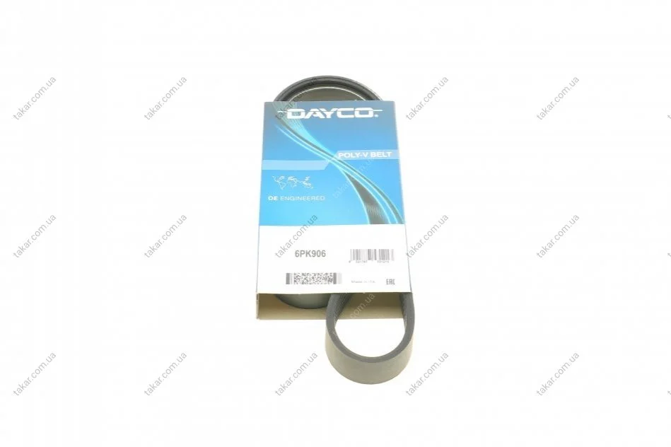 Поликлиновый ремень DAYCO 6PK906 (фото 1)