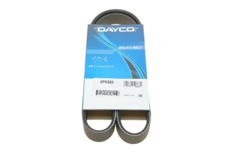 Поликлиновой ремень 6 ребер DAYCO 6PK986