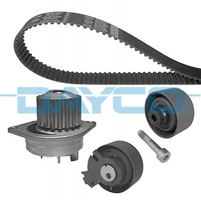 Ремінь ГРМ, комплект із водяним насосом DAYCO KTBWP3330 (фото 1)