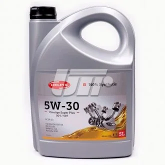 Моторное масло 5 л 5W30 Бензиновый Синтетическое Delphi 28236330