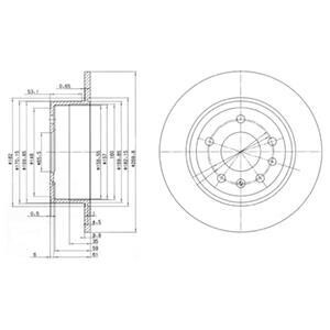 Диск тормозной OPEL Omega/Senator "R D270mm "86-94 Delphi BG2381 (фото 1)