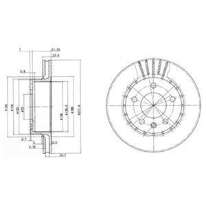 Диск гальмівний Delphi BG2384