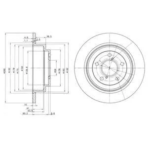 Диск гальмівний Delphi BG2826