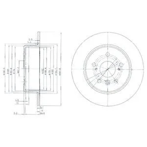 Диск гальмівний Delphi BG3183