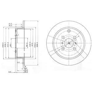 Тормозний диск Delphi BG3867