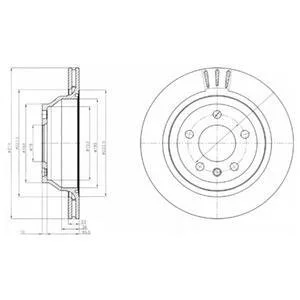 Диск гальмівний Delphi BG3894