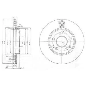 Диск гальмівний Delphi BG3909