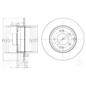 Диск гальмівний Delphi BG4012