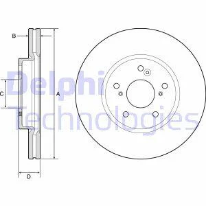 Диск гальмівний Delphi BG4785C