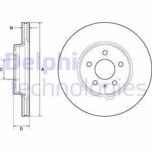 Диск гальмівний Delphi BG4799C