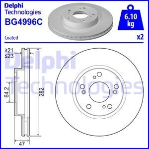 Диск гальмівний Delphi BG4996C