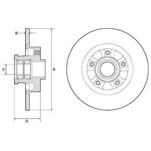 Диск гальмівний Delphi BG9190RSC