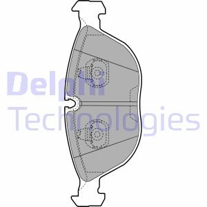 Тормозные колодки дисковые подготовлено для датчика износа Delphi LP1002
