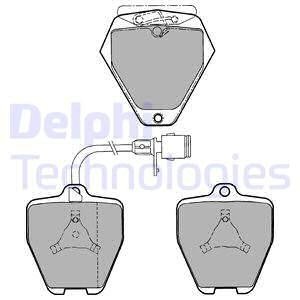 Тормозные колодки дисковые вкл. датчик износа Delphi LP1024 (фото 1)