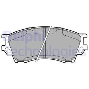 Гальмівні колодки передні дискові Delphi LP1063