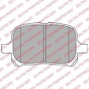 Тормозные колодки дисковые передние не подготовлено для датчика износа Delphi LP1144 (фото 1)