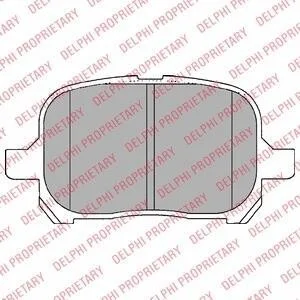Тормозные колодки передние дисковые Delphi LP1144