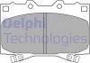 Тормозные колодки дисковые передние с звуковым предупреждением износа Delphi LP1308 (фото 1)