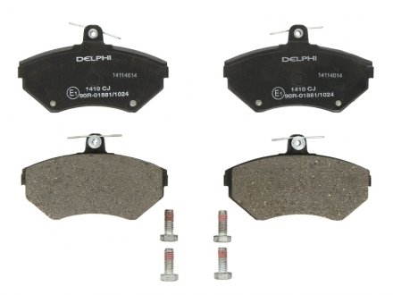 Гальмівні колодки дискові передні не підготовлено для датчика зносу Delphi LP1410 (фото 1)