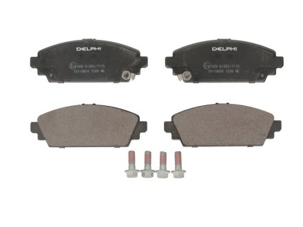 Тормозные колодки дисковые передние с звуковым предупреждением износа Delphi LP1526