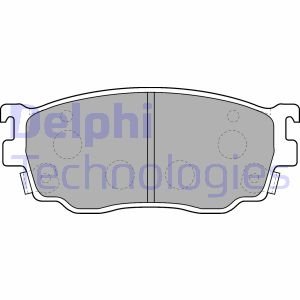 Тормозные колодки дисковые передние с звуковым предупреждением износа Delphi LP1527