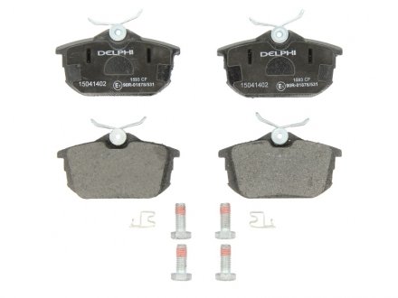 Гальмівні колодки дискові задні з акустичною системою попередження про знос Delphi LP1593