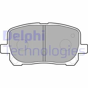 Тормозные колодки передние дисковые Delphi LP1711