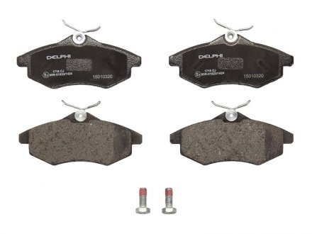 Тормозные колодки дисковые передние не подготовлено для датчика износа Delphi LP1716