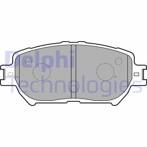 Тормозные колодки дисковые передние не подготовлено для датчика износа Delphi LP1738