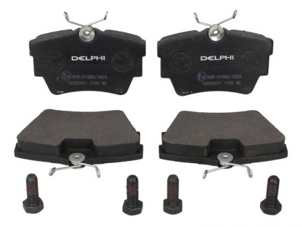 Гальмівні колодки дискові задні не підготовлено для датчика зносу Delphi LP1745