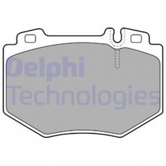 Гальмівні колодки дискові передні підготовлено для датчика зносу Delphi LP1851 (фото 1)