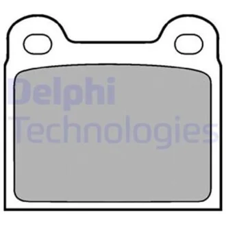 Тормозные колодки передние дисковые Delphi LP18