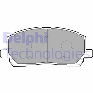 Тормозные колодки дисковые передние с звуковым предупреждением износа Delphi LP1908