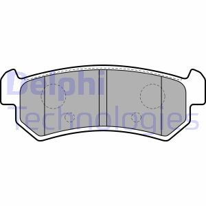 Тормозные колодки дисковые задние не подготовлено для датчика износа Delphi LP1910 (фото 1)