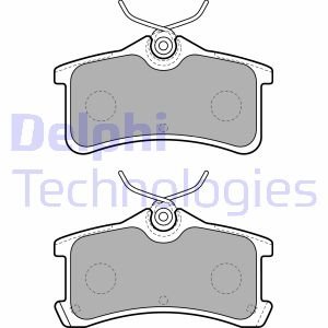 Тормозные колодки дисковые задние с звуковым предупреждением износа Delphi LP1917