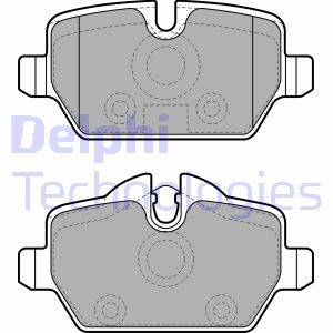 Тормозные колодки дисковые BMW 1(E81)/3(E90) "R "04>> Delphi LP1924