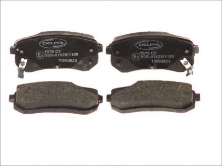 Тормозные колодки дисковые задние с звуковым предупреждением износа Delphi LP1976