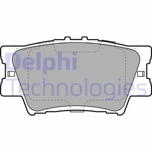 Тормозные колодки дисковые задние не подготовлено для датчика износа Delphi LP2004 (фото 1)