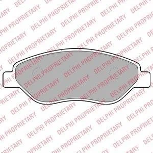 Гальмівні колодки передні дискові Delphi LP2010