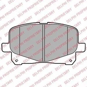 Тормозные колодки передние дисковые Delphi LP2129