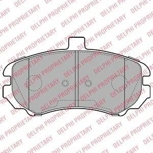 Гальмівні колодки передні дискові Delphi LP2150