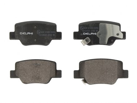Тормозные колодки дисковые задние с звуковым предупреждением износа Delphi LP2193