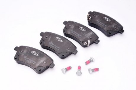 Тормозные колодки дисковые передние с звуковым предупреждением износа Delphi LP2203