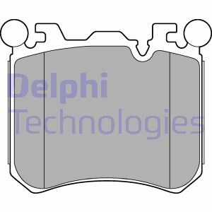 Тормозные колодки дисковые передние подготовлено для датчика износа Delphi LP2287 (фото 1)