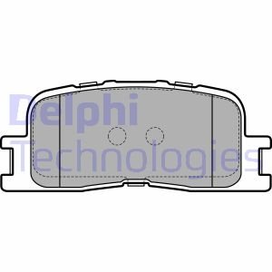 Гальмівні колодки дискові задні не підготовлено для датчика зносу Delphi LP2703 (фото 1)