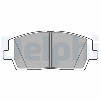 Комплект гальмівних колодок з 4 шт. дисків Delphi LP3552