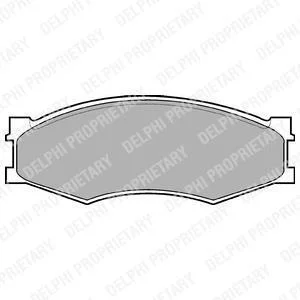 Комплект гальмівних колодок з 4 шт. дисків Delphi LP358 (фото 1)