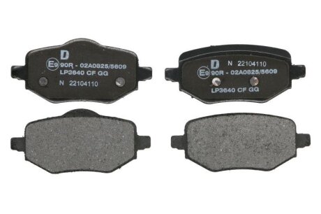 Комплект гальмівних колодок з 4 шт. дисків Delphi LP3640