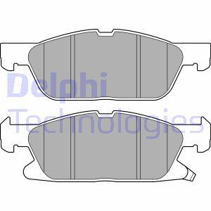 Комплект гальмівних колодок з 4 шт. дисків Delphi LP3643
