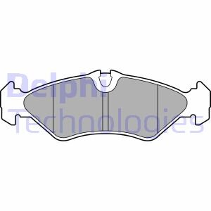 Фото комплект гальмівних колодок з 4 шт. дисків Delphi LP3664 Комплект гальмівних колодок з 4 шт. дисків Delphi LP3664
